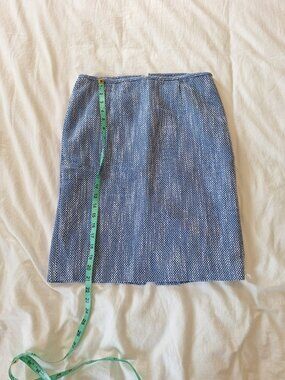 Calvin Klein blue and white skirt